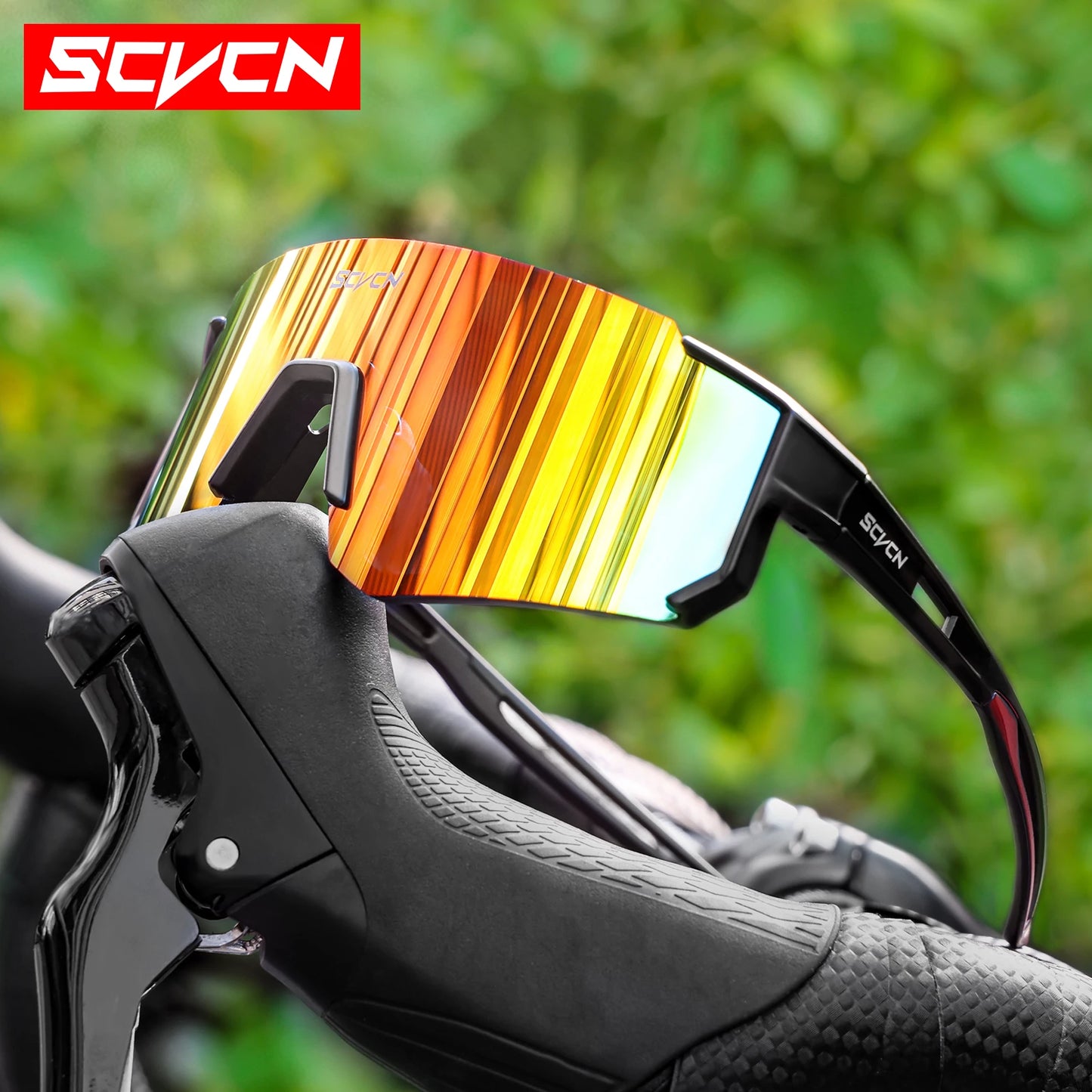 SCVCN UV400 Cycling Glasses for Men MTB Sunglasses Mountain Bike