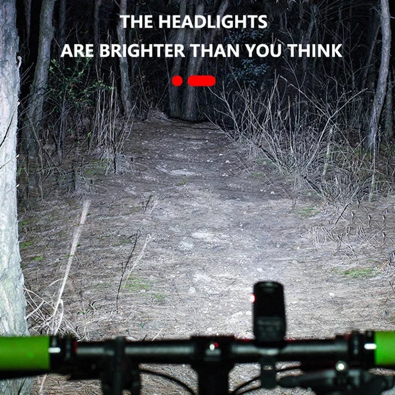 T6 Bike Front Light USB Rechargeable Bicycle Led Light Power Display