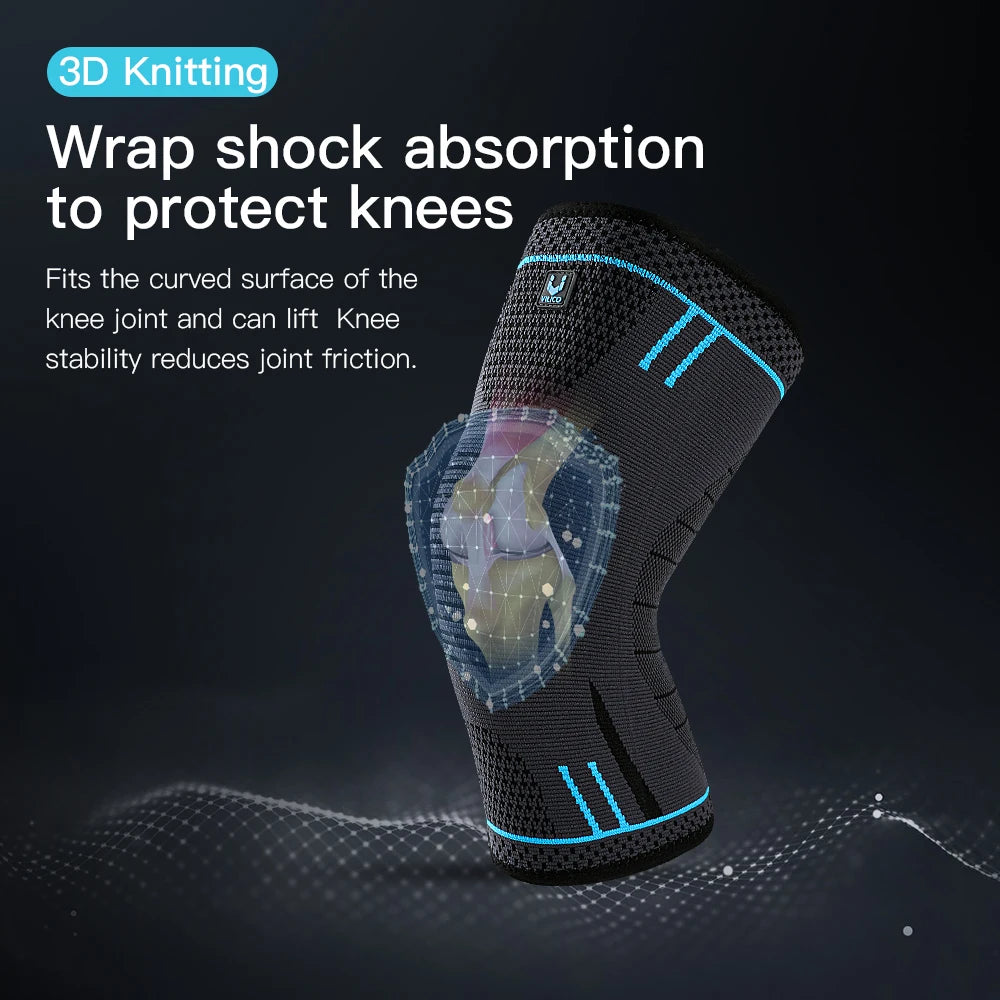 1 Pcs Compression Knee Support Sleeve Elastic Breathable Knee Pads