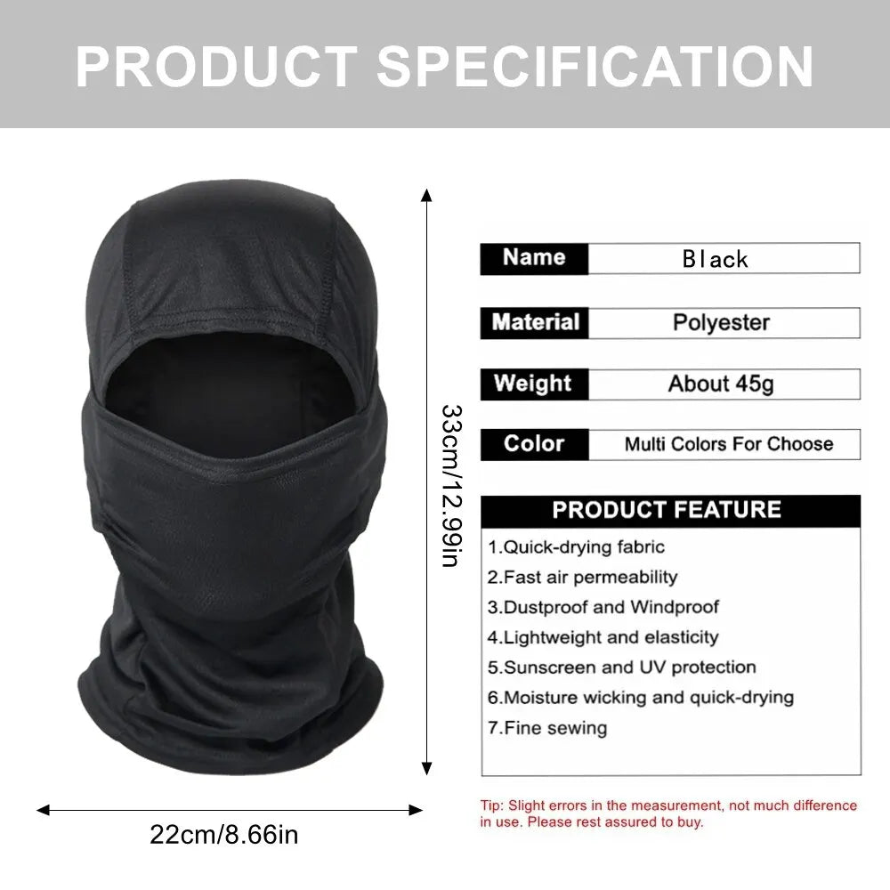 Tactical Balaclava Bicycle Riding Windproof Full Cover Outdoor Hunting