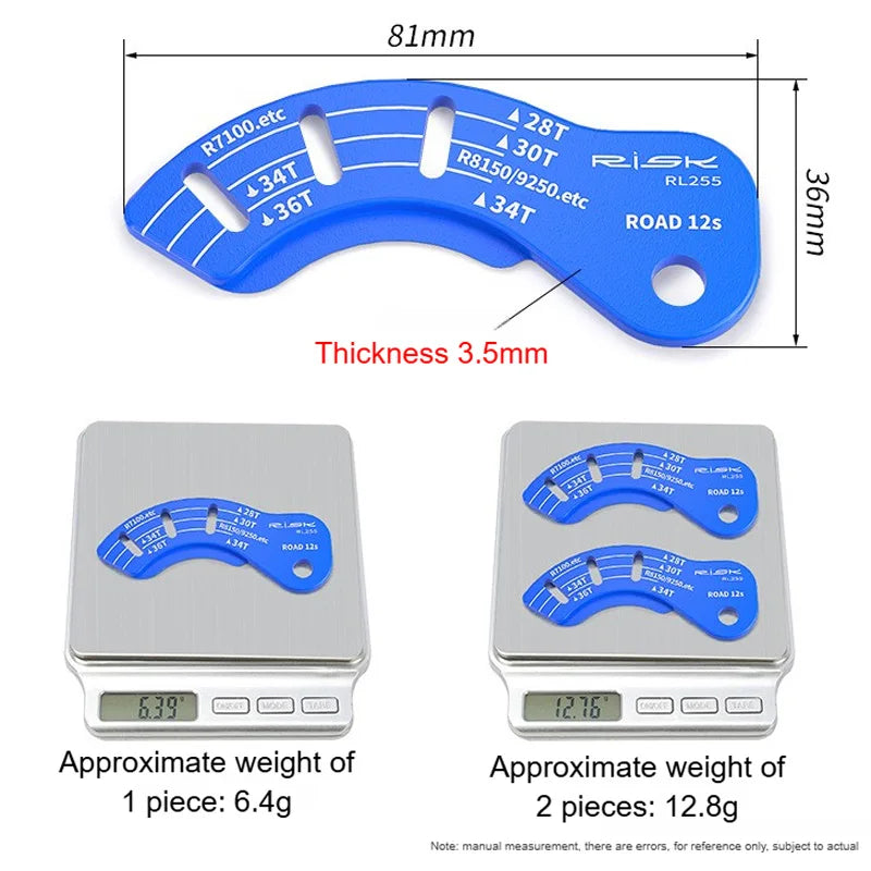 RISK 12T Electric Rear Derailleur Adjuster Adjustment Gauge Guide Tool