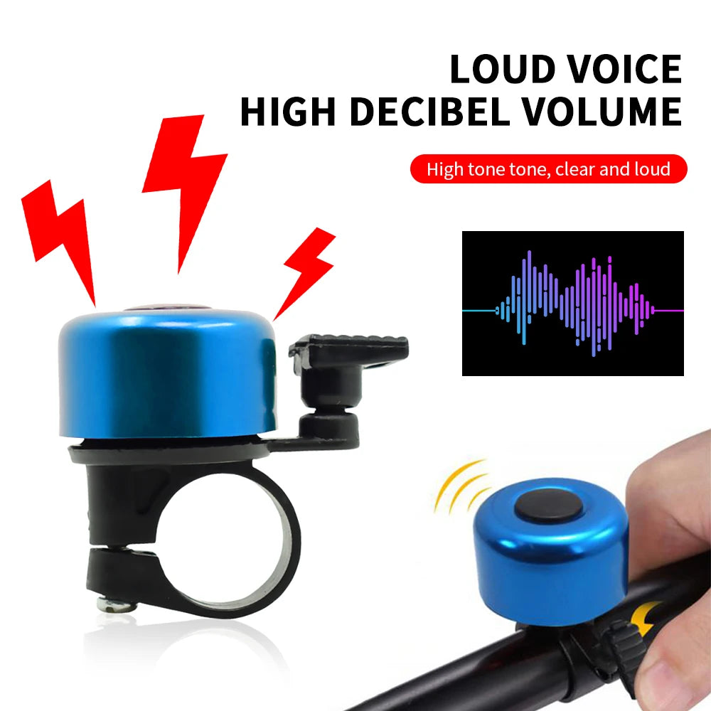 MTB Bicycle Bell Aluminum Alloy Bike Safety Warning Alarm Horn Easy to