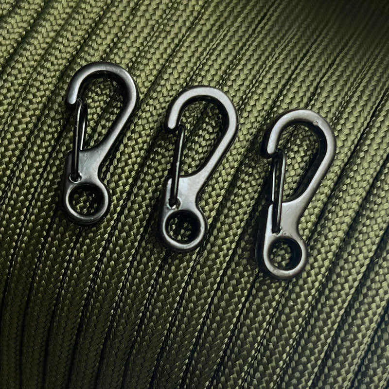 10pcs keychain carabiner Mini Aluminum Alloy Pendant Buckle EDC