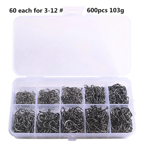 Fishing hook set high carbon steel fork shaped fishing hook for