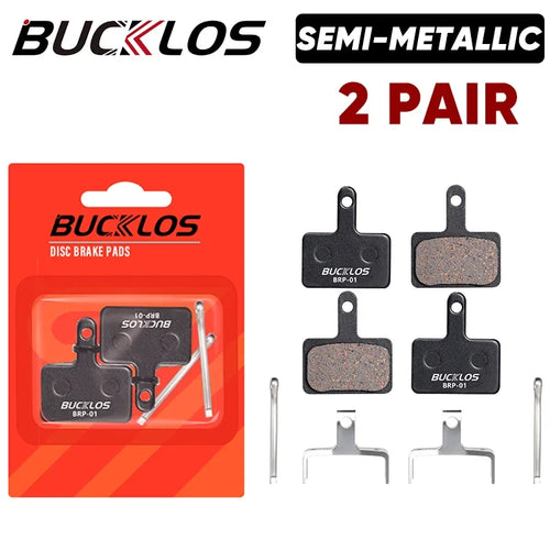 BUCKLOS Semi-Metal Brake Pads Mountain Bike Hydraulic Disc Brake Pads