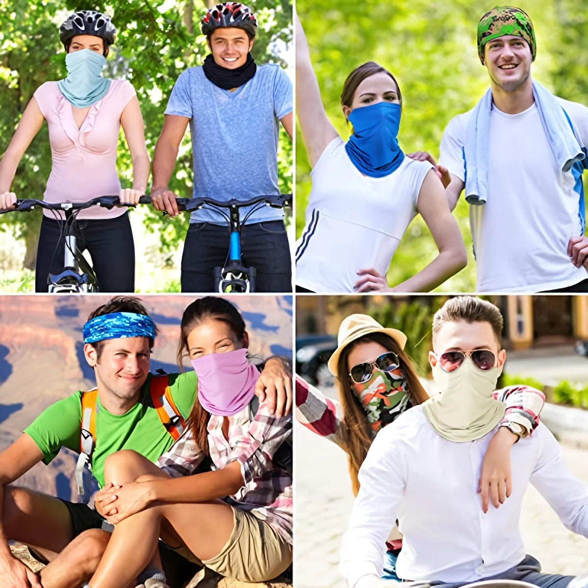 Outdoor UV Protection bandana Scarf Neck Warmer Multifunctional