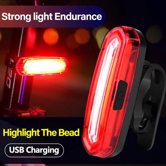 Bicycle Taillight MTB Red Bike Rear Light USB Rechargeable LED Cycling