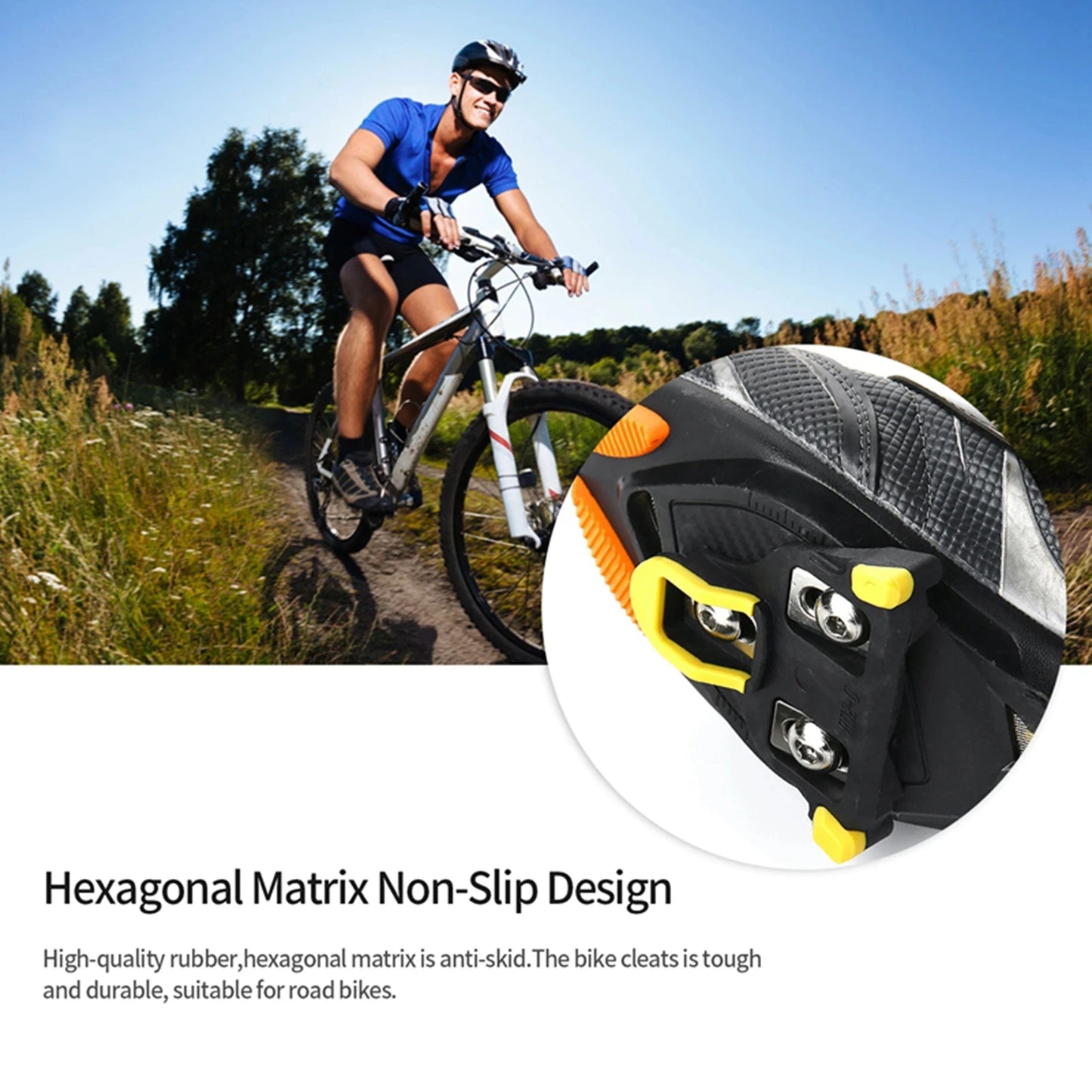 Road Bike Pedal Cleat SPD Bicycle Pedals Self-locking Plate Clip for