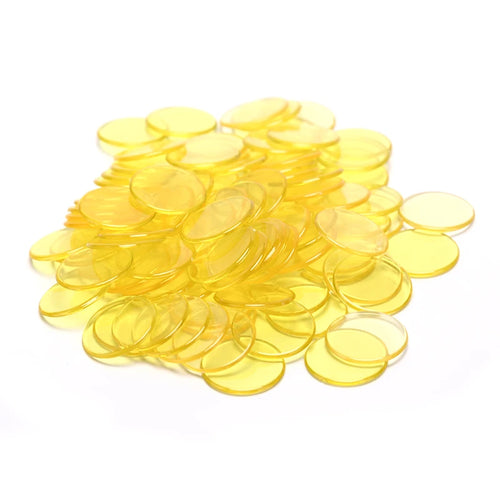 100pcs 19mm Poker Chips Count Bingo Chips Bingo Game Cards Plastic for