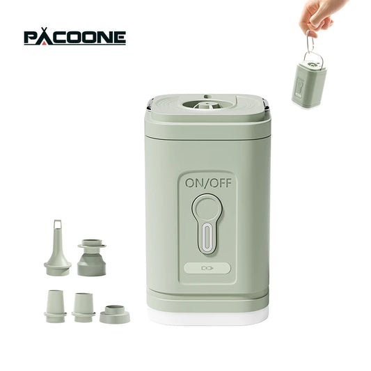 3 in 1 Electric Air Pump with Lights Mini Wireless Air Compressor USB