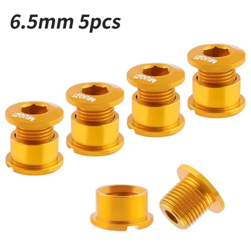 MUQZI 4/5PCS Chainring Bolts Single Double Chainring Screws Mountain