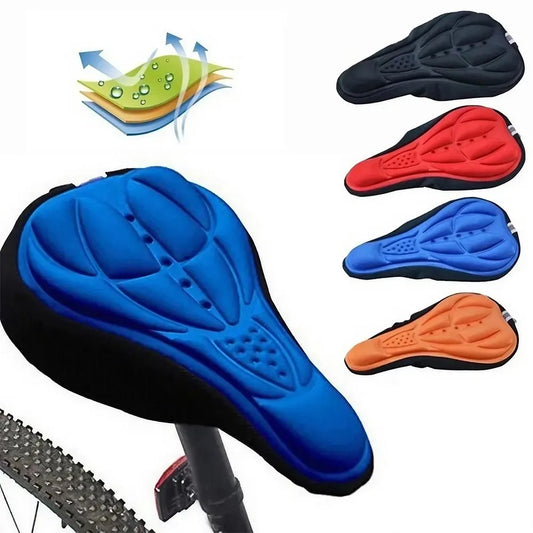 Soft 3D Padded Cycling Bicycle MTB Bike Saddle Seat Cover Cushion