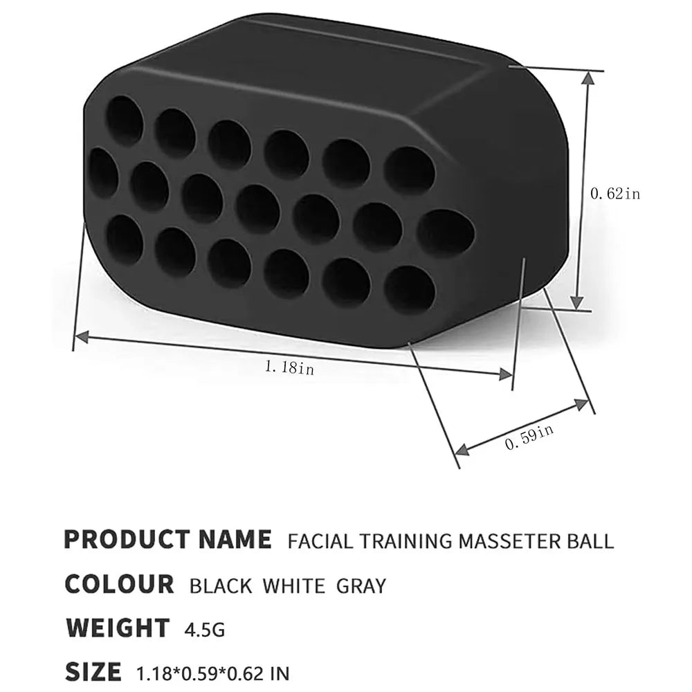 Jaw Exerciser for Men Women Facial Jaw Exerciser Gym Fitness Ball