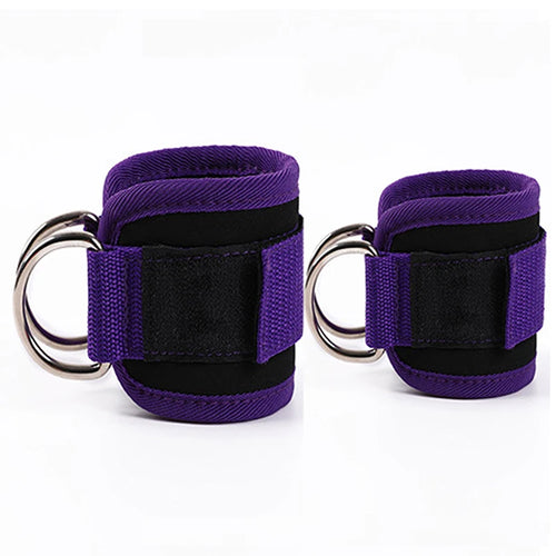 2PCS Ankle Straps Cable Double D-Ring Ankle Cuffs For Gym Workouts