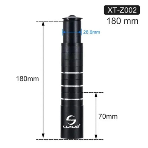 Bicycle Fork Stem Height Extender 90/115/150/180/210mm Aluminum Alloy