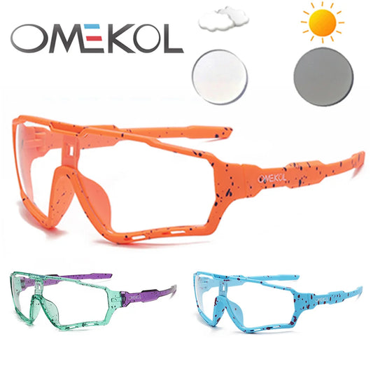 Brand New Men Women Mtb Photochromic Bicycle Eyewear Bike Baseball Sun
