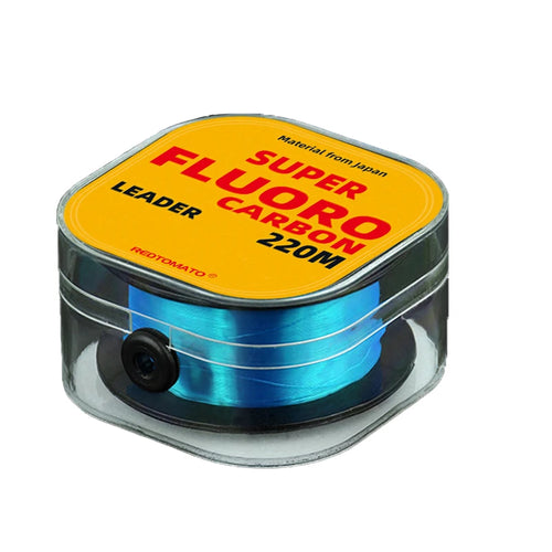 REDTOMATO Fishing Line Fluorocarbon Coated 220M Clear Carbon Fiber