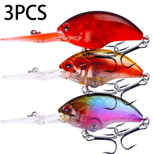 HENGJIA 13G 9CM Fishing Lures Rock Crank Bait Crankbait Minnow  Bass