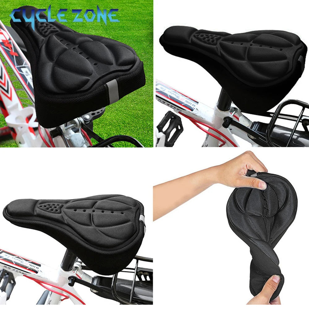 Soft 3D Bicycle Cushion Cover MTB Bike Padded Thickened Sponge Foam