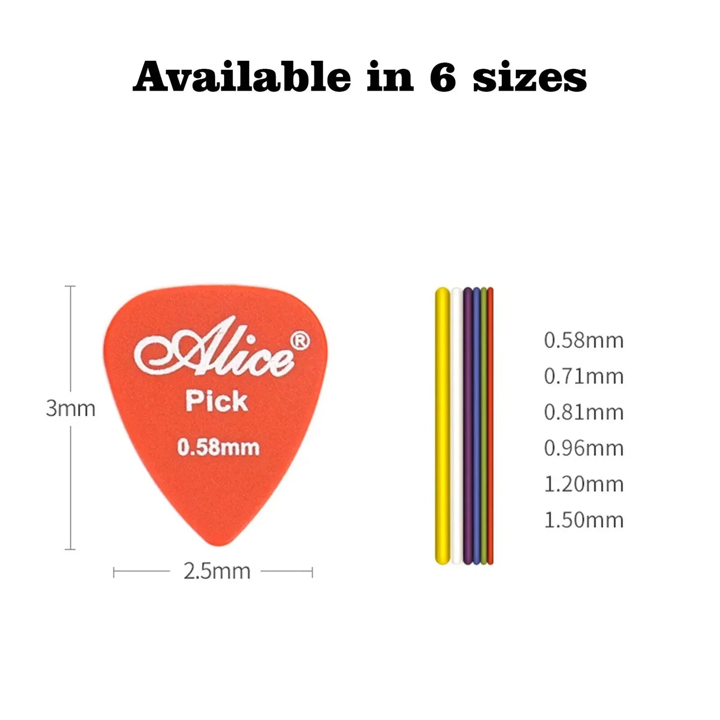 Multicolor Guitar Picks 24/50/100 Pieces Mixed ABS Premium Plastic