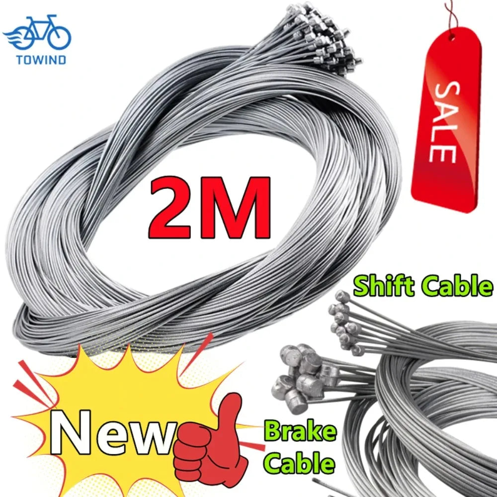 5/10PCS 2M MTB Bike Brake Shifter Cable Set Inner Wire Core for Road