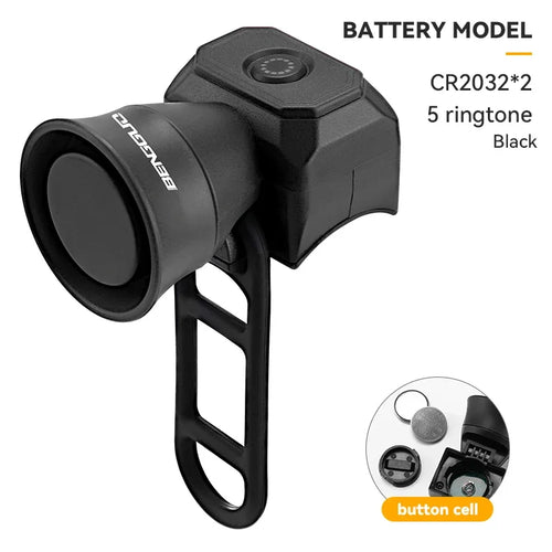 Bicycle Horn Mountain Bike Mini USB Charging Waterproof Electronic