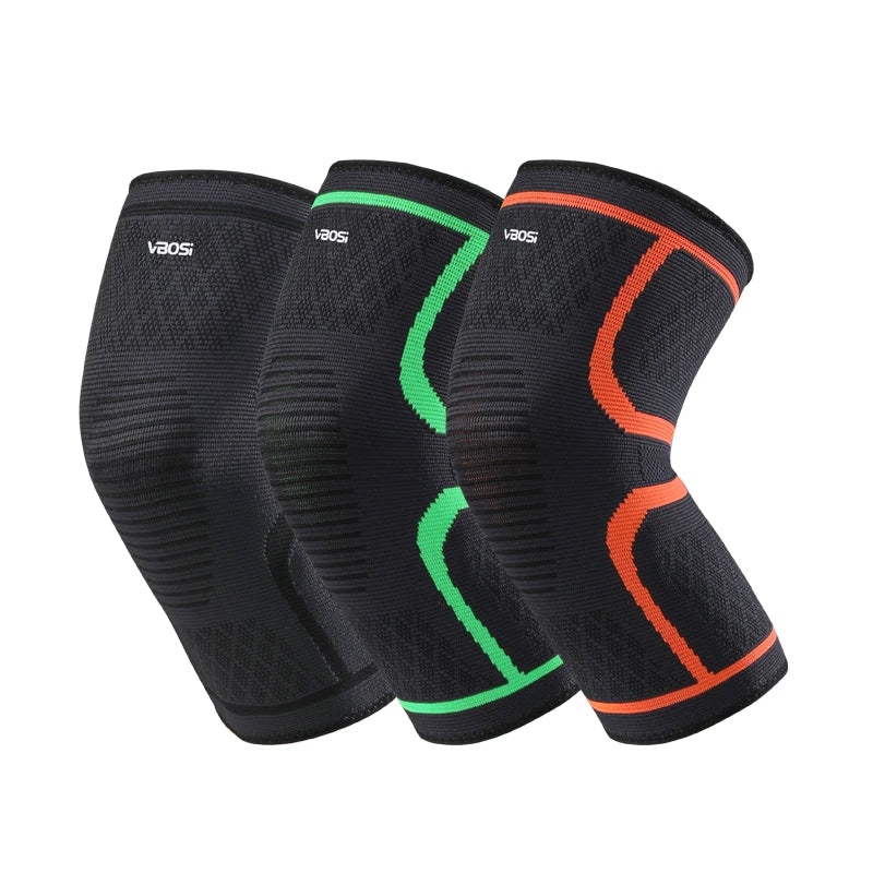 1 Pc Elastic Breathable Compression Knee Support Sleeve for Basketball