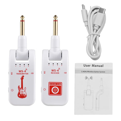 2.4G Wireless Guitar System Guitar Transmitter Receiver Set for