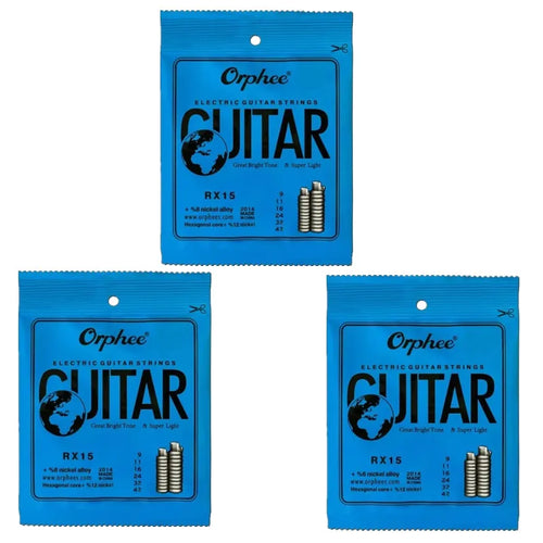 Orphee RX15 17 19 Electric Guitar Strings Nickel Alloy Super Light