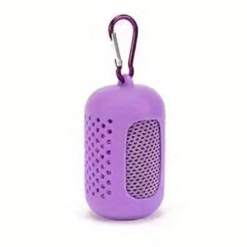 Circular Silicone Wrapped Cold Towel Cooling Towel Quick Drying