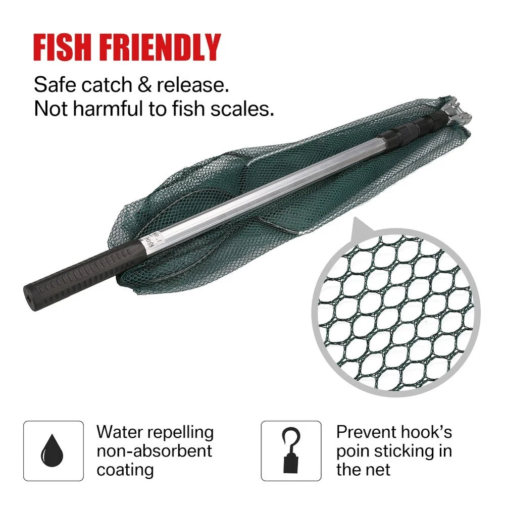190cm 92cm 55cm Telescopic Landing Net Folding Fishing Pole Extending