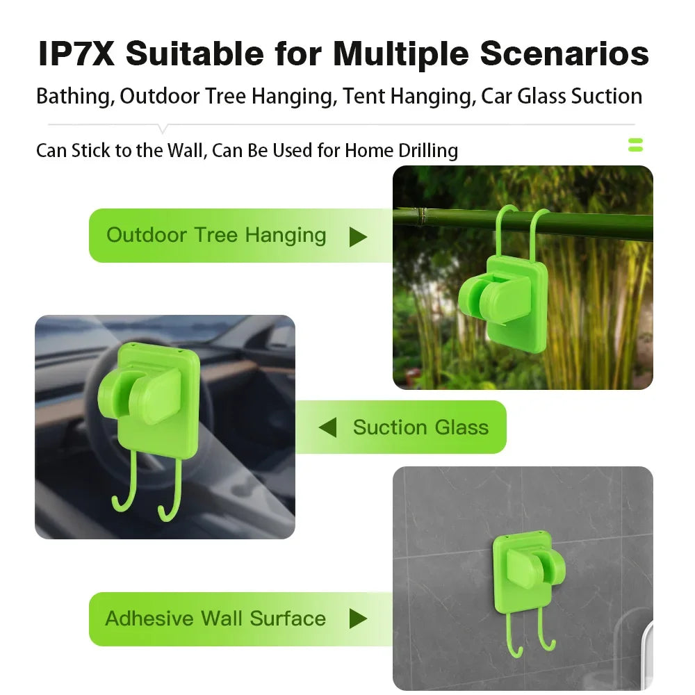 Camping Shower Pump RV Outdoor Shower Kit Camp Shower w/Full Screen