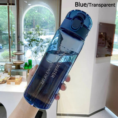 Sports Transparent Water Bottle 780ml Portable Gym Travel Clear
