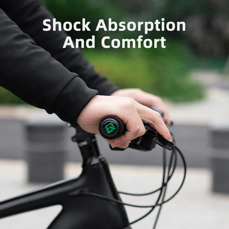 ROCKBROS Cycling Grips Anti-skid Shockproof Silicone Sponge Handlebar