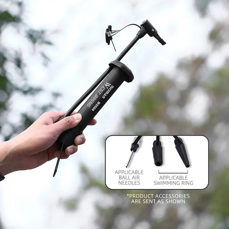 WEST BIKING MTB Bicycle Pump 80 PSI Bike Manual Air Pump Balloon Tire