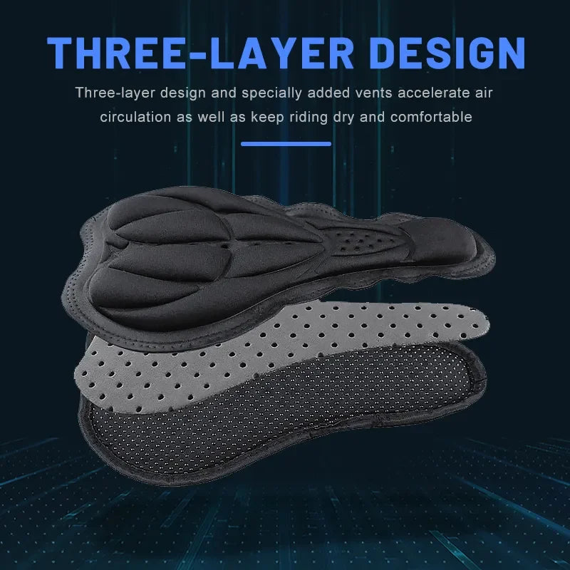 Soft 3D Padded Cycling Bicycle MTB Bike Saddle Seat Cover Cushion