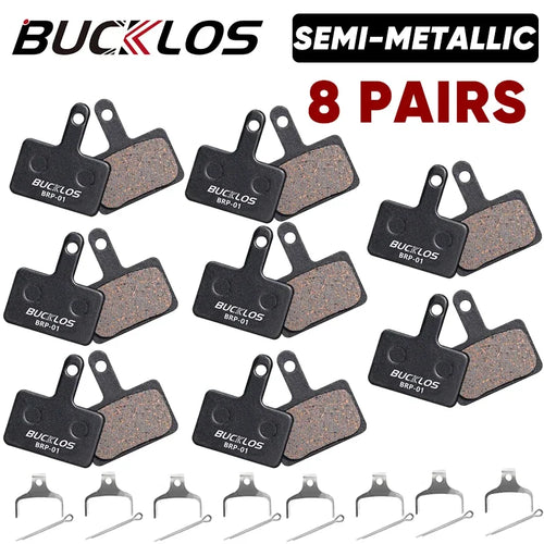 BUCKLOS Semi-Metal Brake Pads Mountain Bike Hydraulic Disc Brake Pads