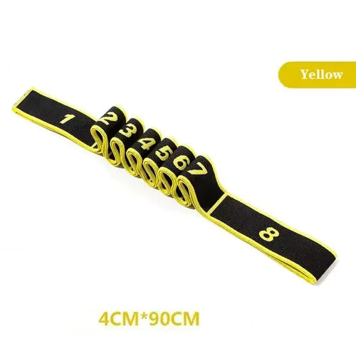 4*90cm Yoga Elastic Stretch Belt Fitness Resistance Band Exercise Pull