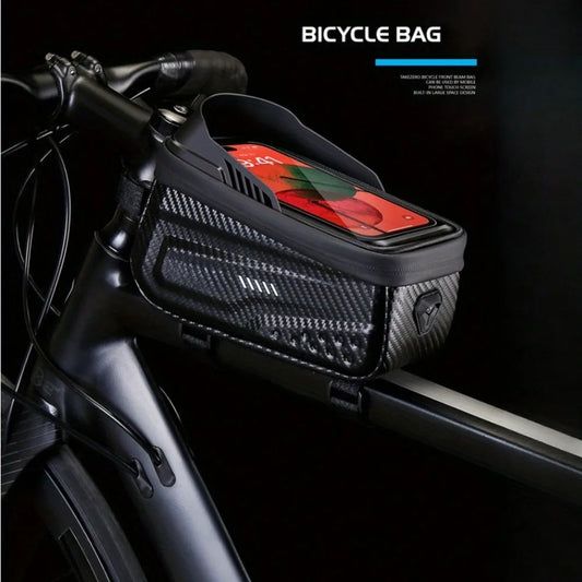 Bicycle Top Tube Bag, Frame Bag, Hard Shell Bag, Waterproof Mountain