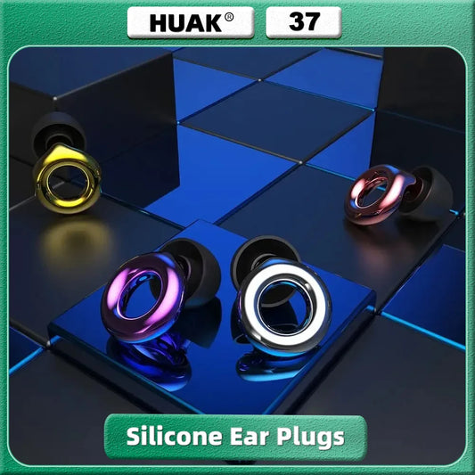 HUAK High-Fidelity Ear Plugs - 8 Ear Tips in XS/S/M/L - Reusable