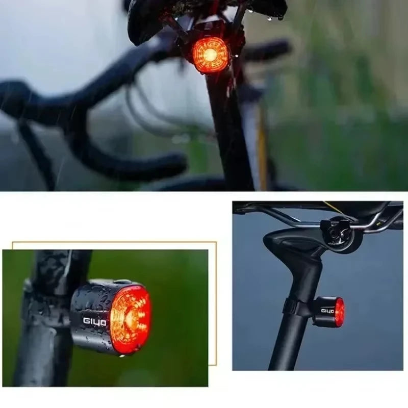 Bicycle Smart Brake Rear Light Auto on/Off Stop Signal Brake MTB Road