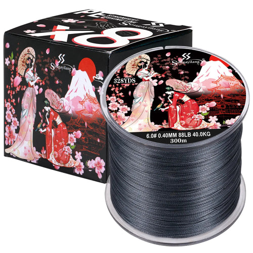 Sougayilang 8 Strands Braided Fishing Line 100M 300M Multifilament