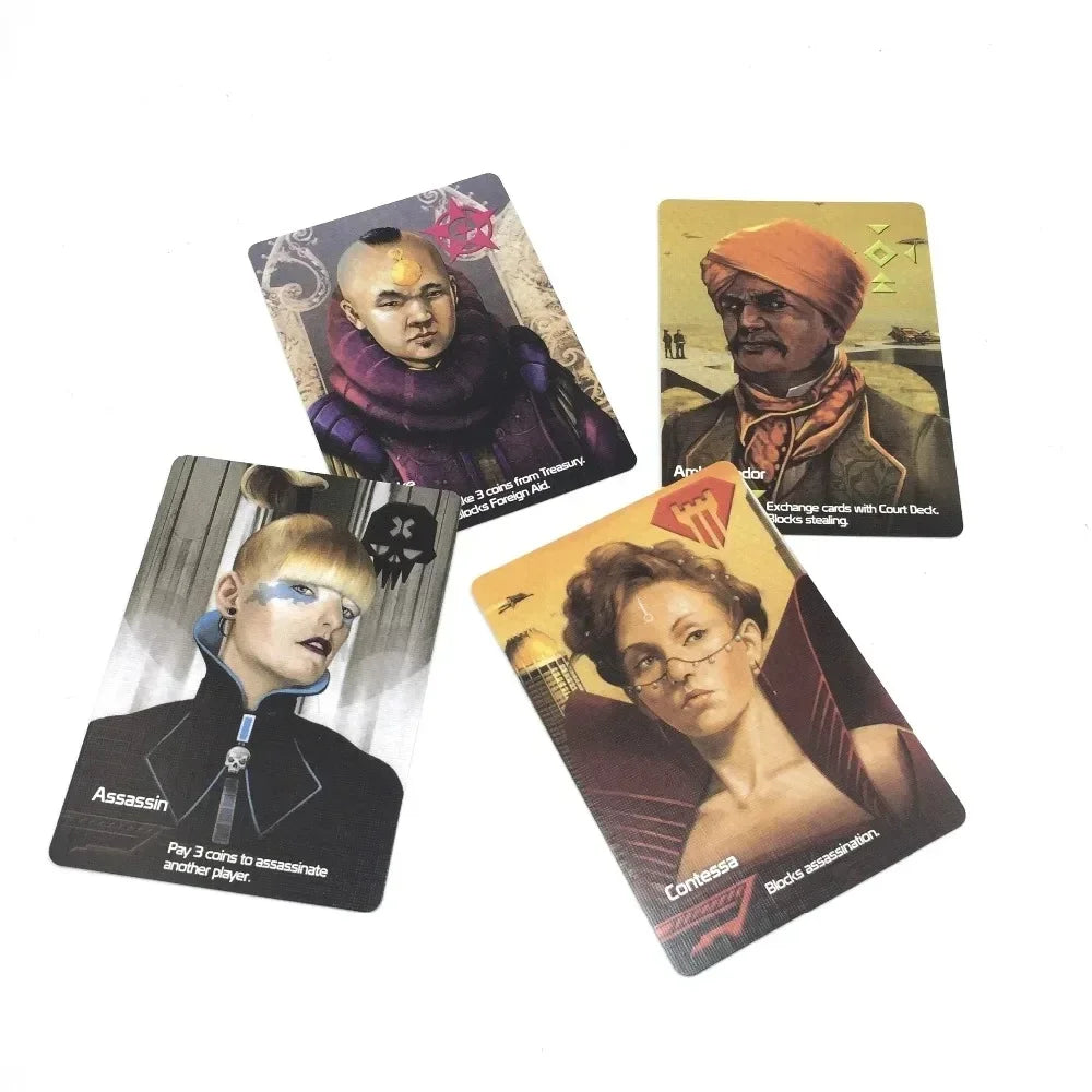Indie Boards and Cards | Coup | Card Game | Ages 14+ | 2-6 Players |