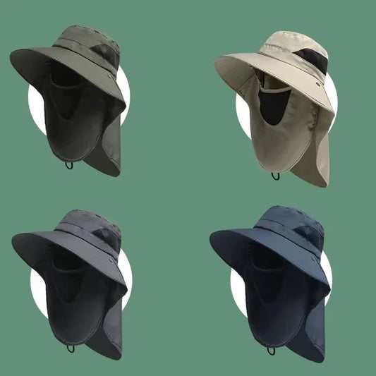 Summer Sun Hats UV Protection Outdoor Hunting Fishing Cap For Men