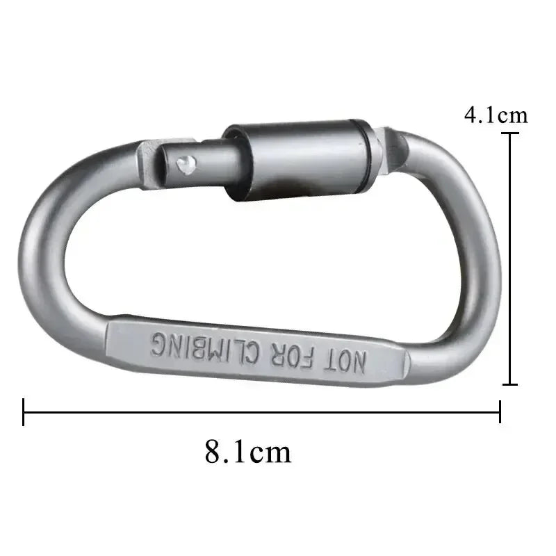 6pcs Carabiner Set For Key Camping Survival EDC Outdoor Keychain Clip