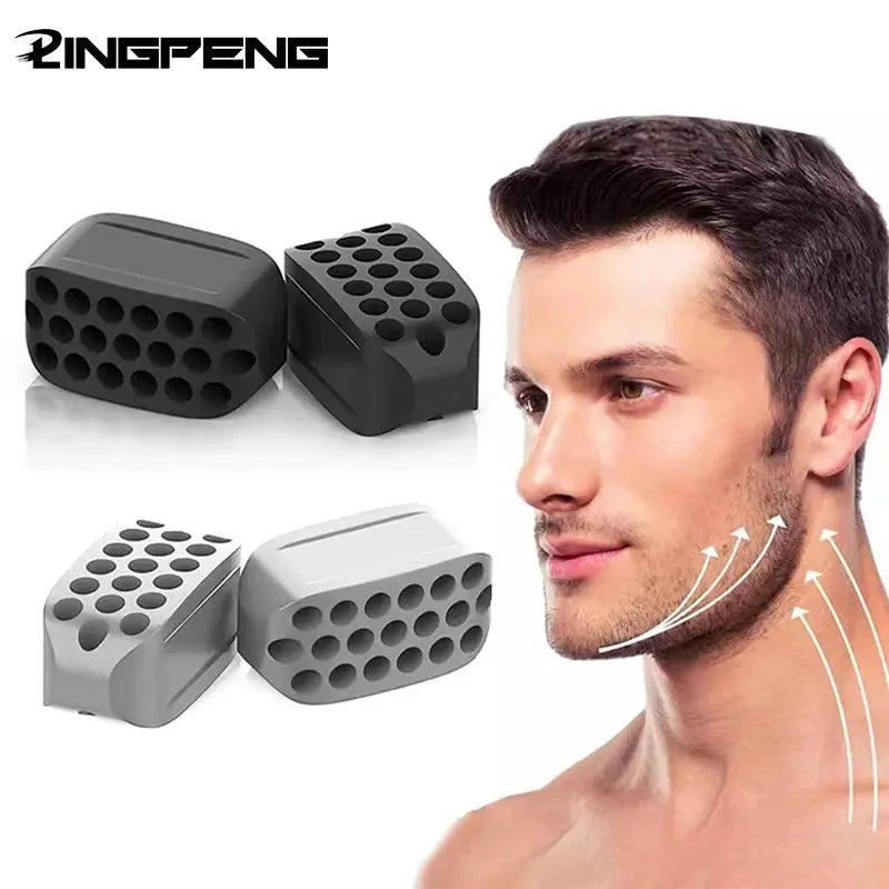 Silicone Jaw Exerciser Facial Toner & Jawline Fitness Ball Neck Toning