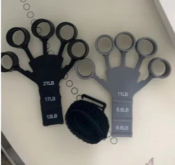 Silicone 5-finger finger trainer, wrist tension device, shooting