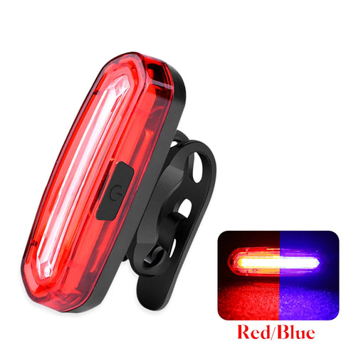 MTB Road Bike Rear Light USB Rechargeable LED Bike Tail Light Easy to
