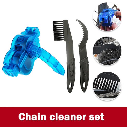 Chain Cleaner Cleaning Bicycle 3D Chain Brush Wash Tool Set MTB Bike