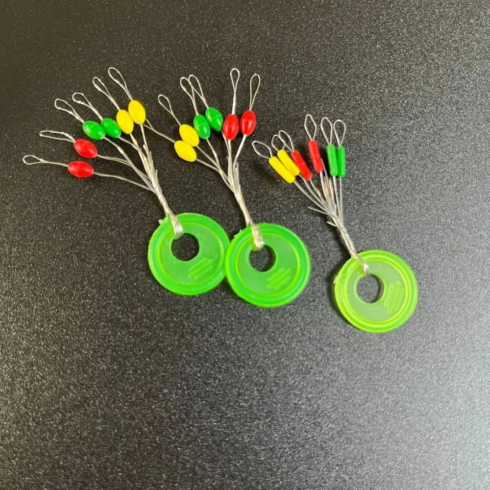 600pcs 100 Groups Float Rubber Stopper Fishing Bobber Stopper Float